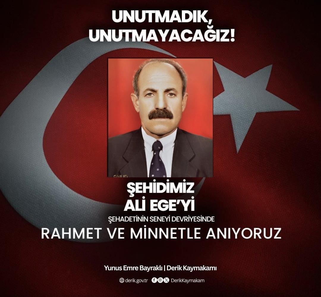 Şehidimiz Ali Ege’yi şehadetinin yıl dönümünde rahmet, minnet ve saygıyla anıyoruz.